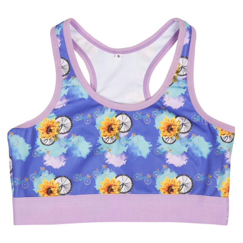 BiggDesign Nature Bustier, Natur- und Fahrradthema, M, Damenbekleidung, Sportbekleidung, modernes Design, Sportler-BH, bequeme Form, Women's Sports Bustier - Image 1