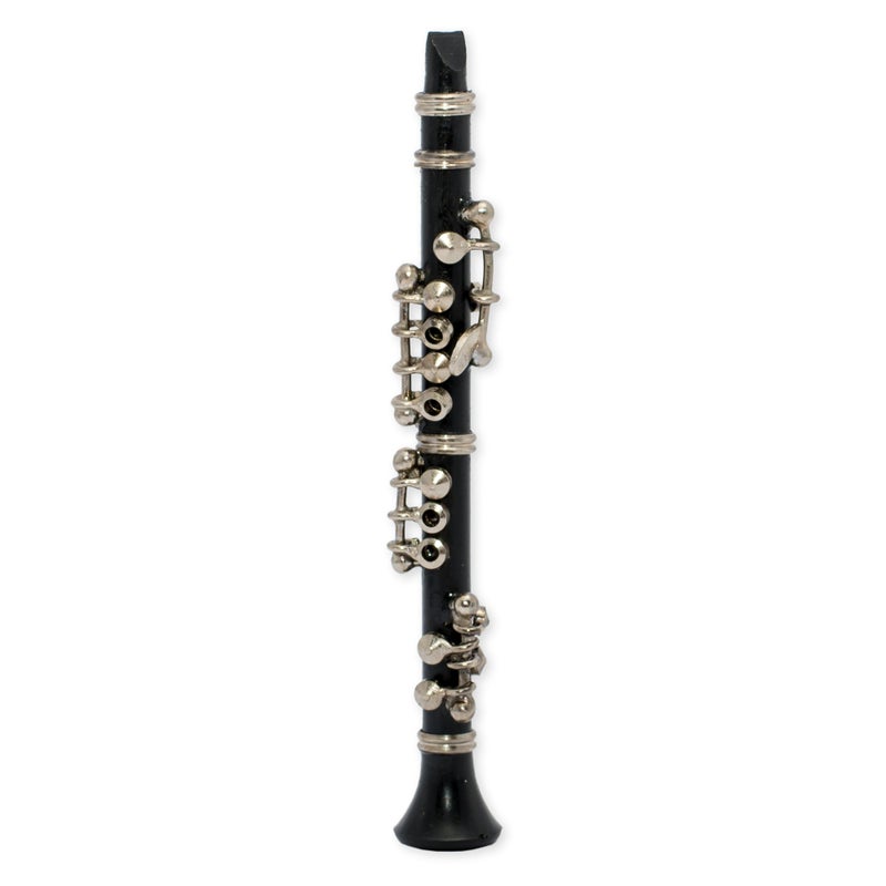 Broadway Gifts Broadway Gift 3 Inch Black Clarinet Music Instrument Miniature Replica with Lined Case - Image 2