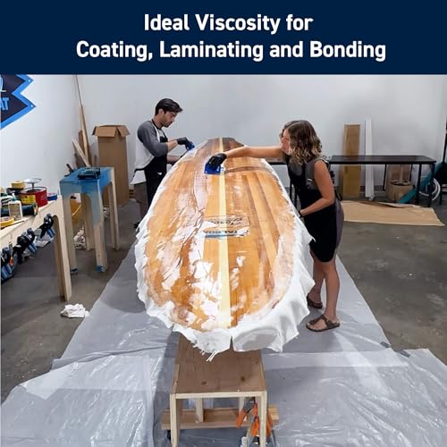 TotalBoat 5:1 Marine Epoxy Resin Kit for Bonding, Filleting, Coating, and Laminating - Use for Fiberglass, Wood, Carbon Fiber, Boat Building, Repairs, Woodworking (Quart, Fast Hardener, Pumps) - Image 3
