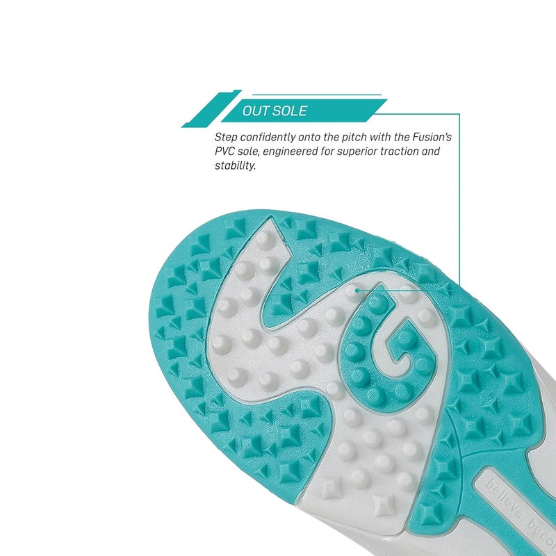 SG Men's Shoes Fusion Teal/White No 7 Enhanced Comfort and Performance for The Perfect Game, 7 UK - Image 5