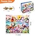 MZZOTOY Mermaid Unicorn Puzzles for Kids Ages 48 100 Pieces Jigsaw Puzzles for Kids Ages 35 Puzzle for Girls and Boys Learning Educational Puzzles Toys in a Metal Box - Image 4