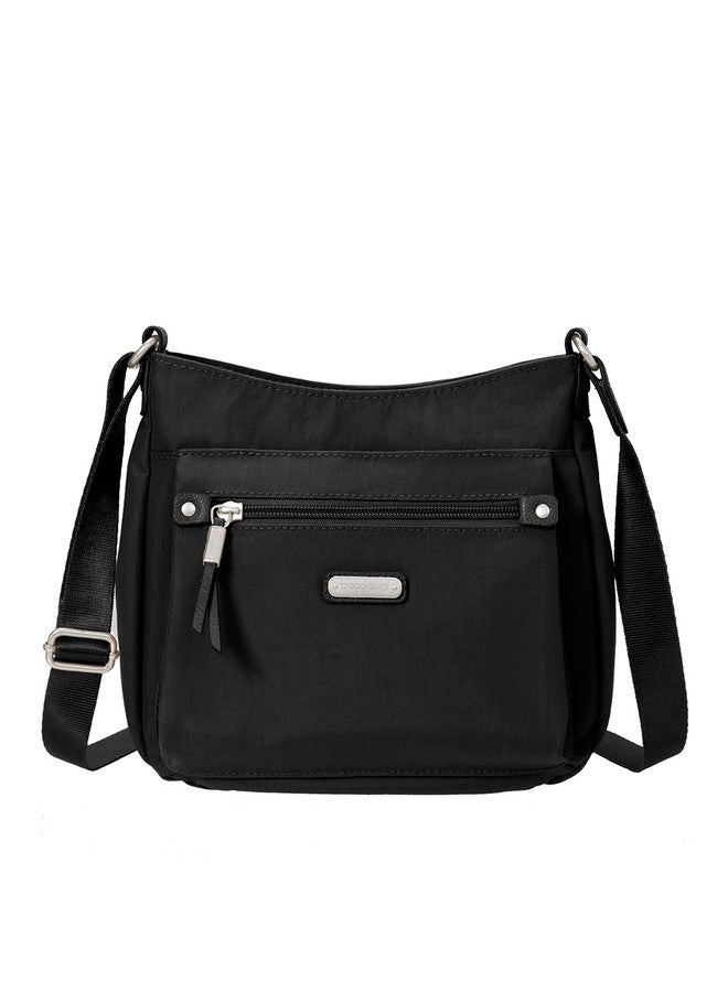 Baggallini womens Uptown Bagg With Rfid Wristlet Handbags, Black, One Size US - Image 1