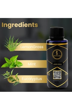 Scenta Flora SCENTA FLORA Lemongrass Fragrance Oil Aromatherapy | Refreshing Lemon & Mint Aroma | Perfect for Home, Office & Bathrooms | Long-Lasting Uplifting Scent (50 ml)  - Image 2