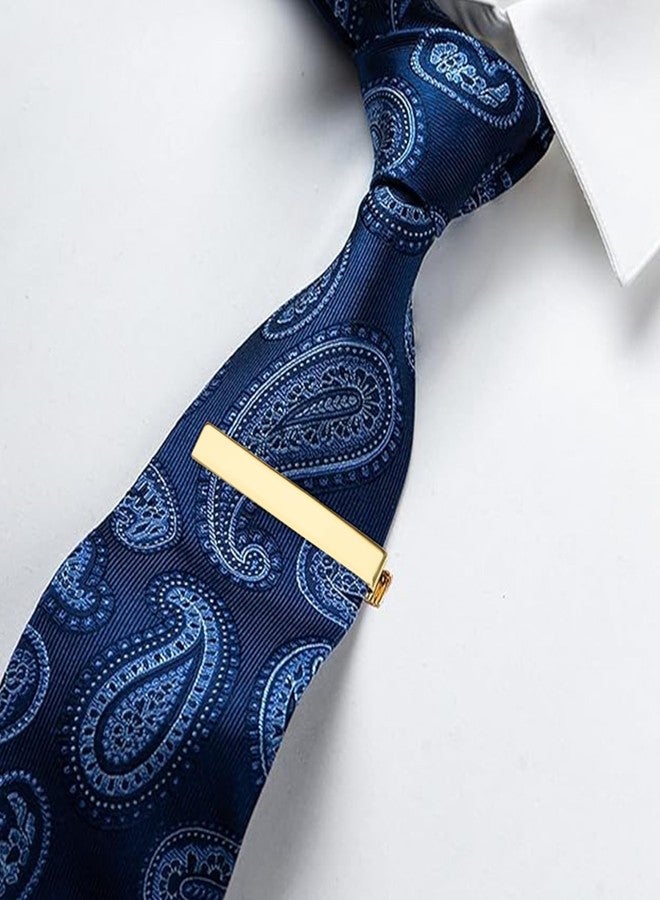 Roctee Gold Tone Tie Clips for Men, 3 Pack Classic Style Mens Necktie Tie Bar, Simple Ties Clips Clasps Pinch Bars Pins Clips for Regular Ties Best Xmas Father Boyfriend Gifts… - Image 5