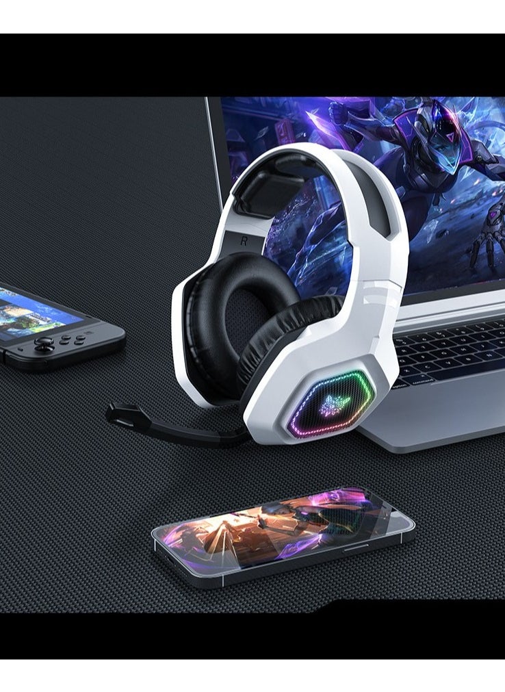 أونيكوما - سماعة ألعاب B100 2.4G/بلوتوث/سماعة رأس سلكية لأجهزة الكمبيوتر/PS4/PS5/اكس وان/السلسلة X/نينتندو سويتش/موبايل - Image 1