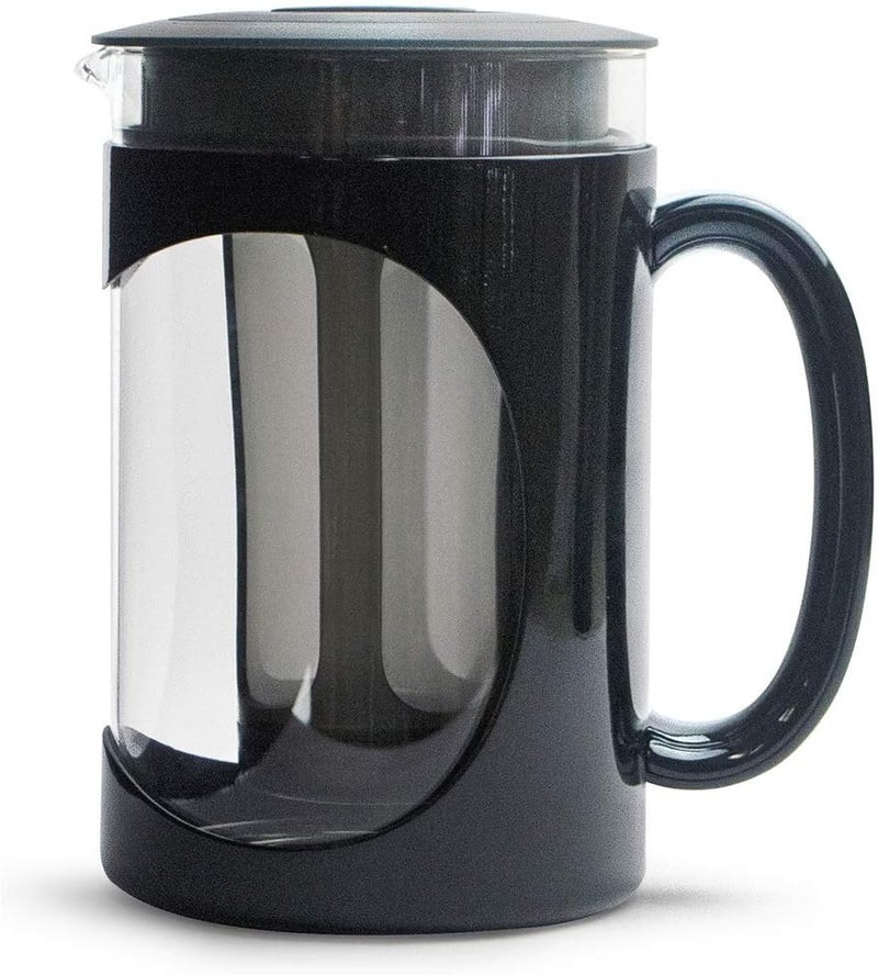 Primula Burke Deluxe Cold Brew Iced Coffee Maker, Comfort Grip Handle, Durable Glass Carafe, Removable Mesh Filter, Perfect 6 Cup Size, Dishwasher Safe, 1.6 qt, Black - Image 4