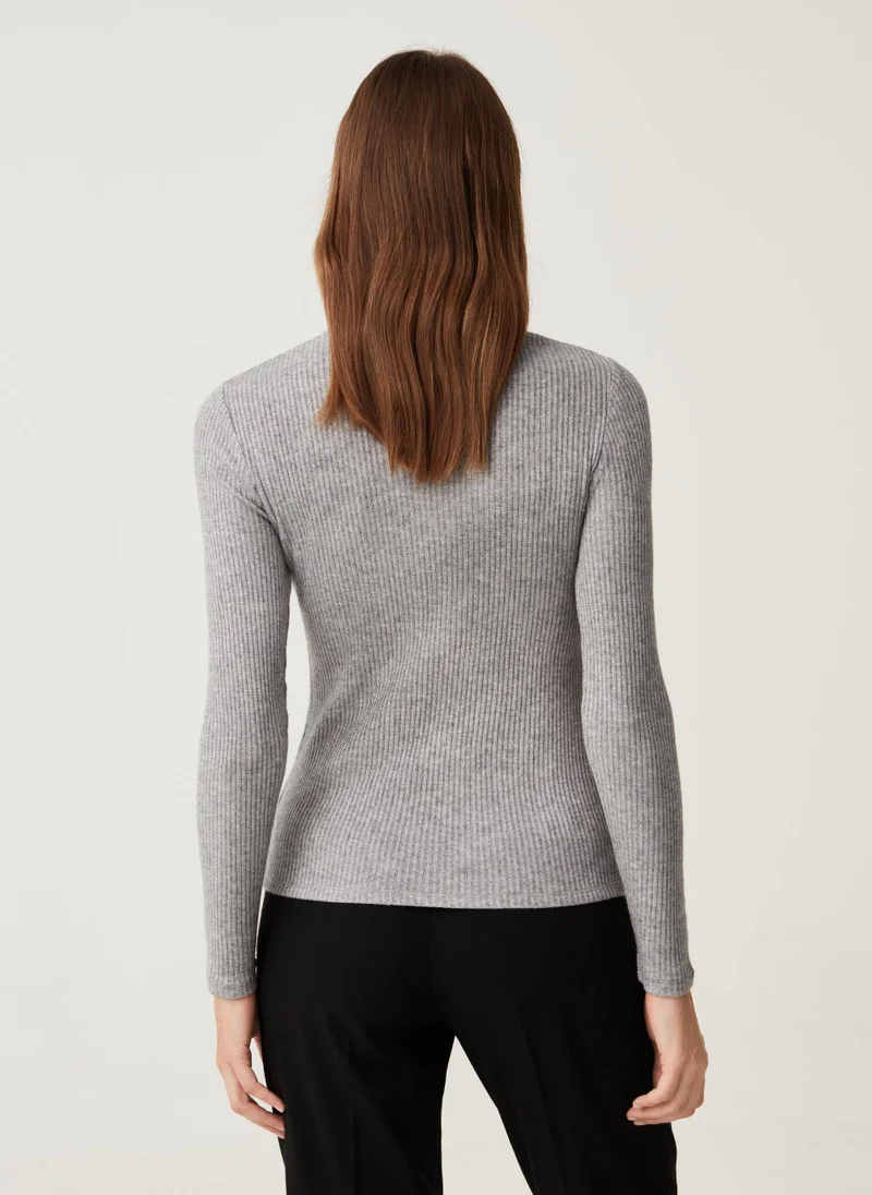 Ovs Ovs Womens Ribbed Turtleneck With Lurex