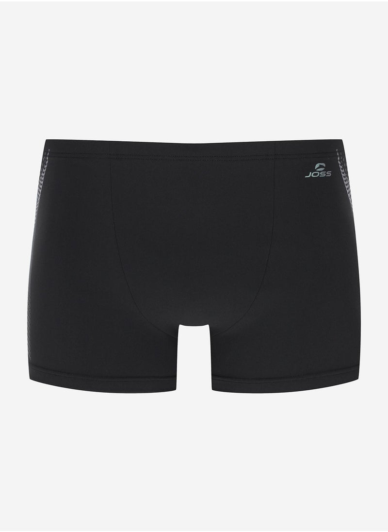 Joss Joss Men's Swimming Trunks-Shorts Black – Recycled Polyamide, Aquaforce Fabric with Lycra XtraLife, Chlorine & Seawater Resistant, Adjustable Fit  - Image 4