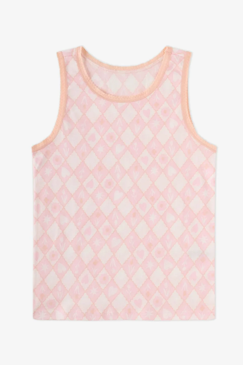 بنتي PENTI Girls' Princess Print Floral Tank Top