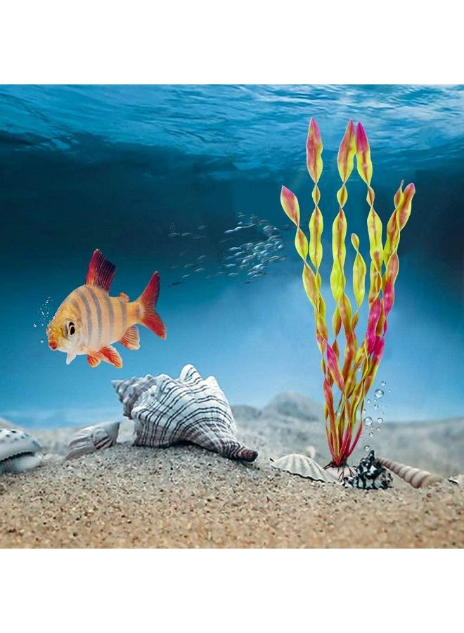 GMORO 10pcs Artificial Seaweed Tall Water Plants for Aquarium Lifelike Decor Fish Tank Plants Aquarium Plant Decorations - Image 2