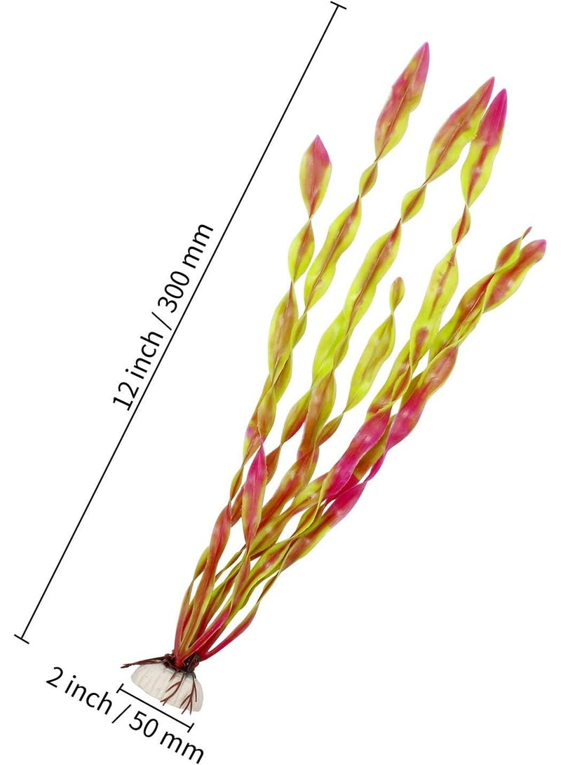 GMORO 10pcs Artificial Seaweed Tall Water Plants for Aquarium Lifelike Decor Fish Tank Plants Aquarium Plant Decorations - Image 4