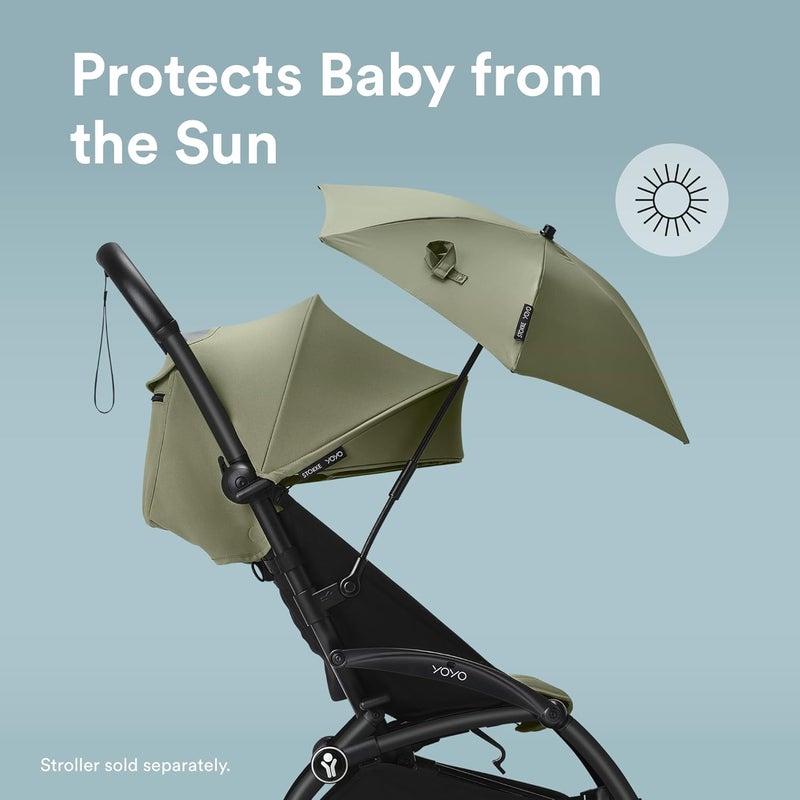 Stokke YOYO Parasol - Baby Stroller Umbrella with UPF 50+ Protection - Olive - Image 2