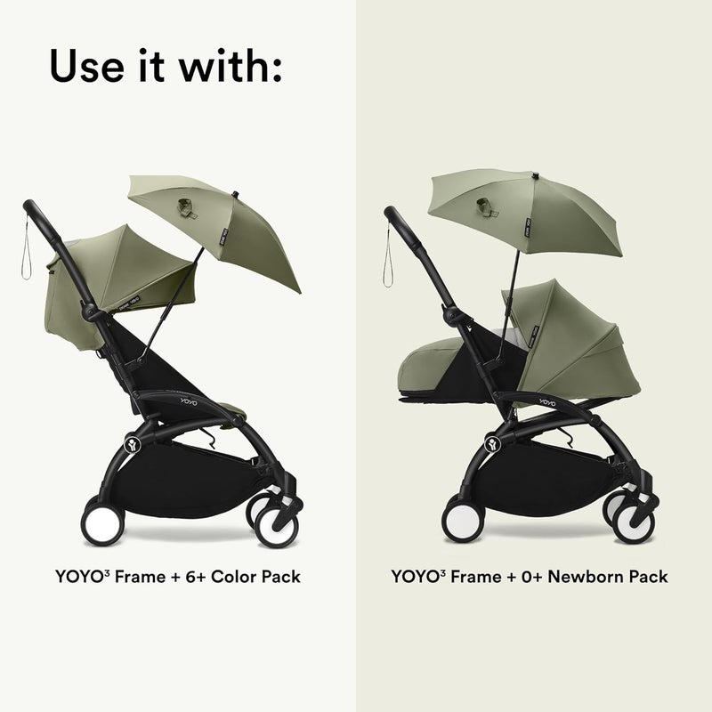 Stokke YOYO Parasol - Baby Stroller Umbrella with UPF 50+ Protection - Olive - Image 4