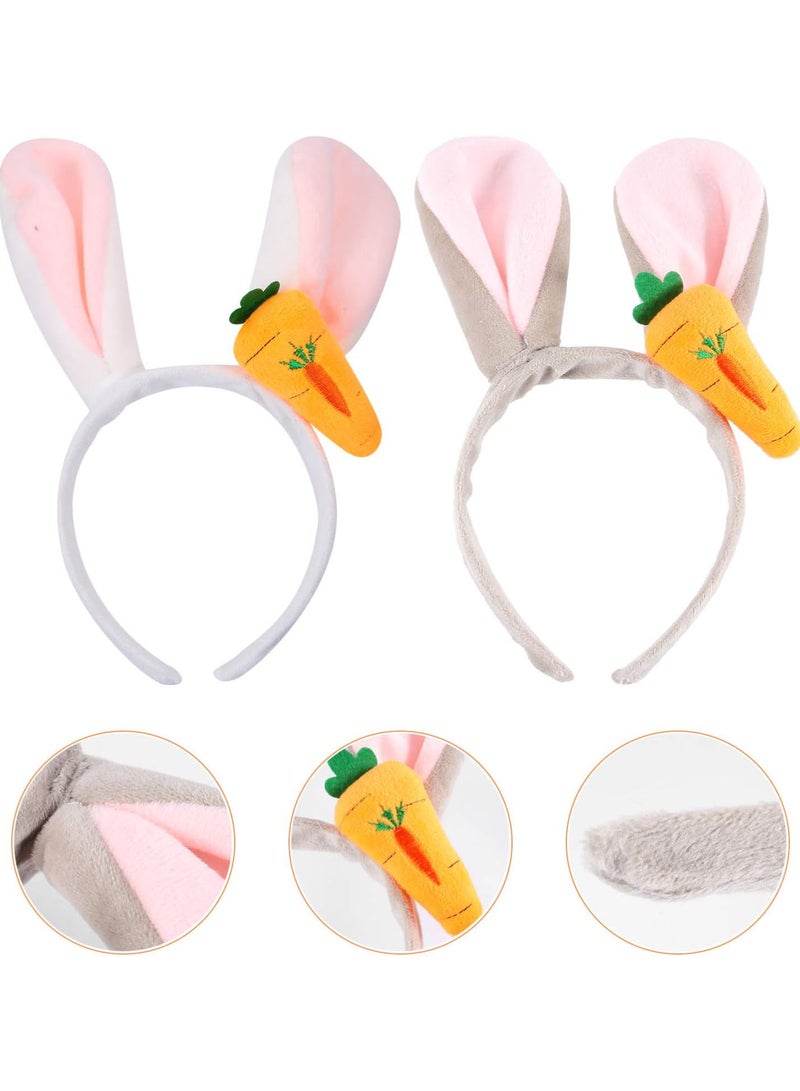GGOOT 2Pcs Dog Cat Bunny Ears Easter Puppy Toy Kit Doggie Easter Costume Easter Bunny Ears Headband Pet Party Costume - Image 5