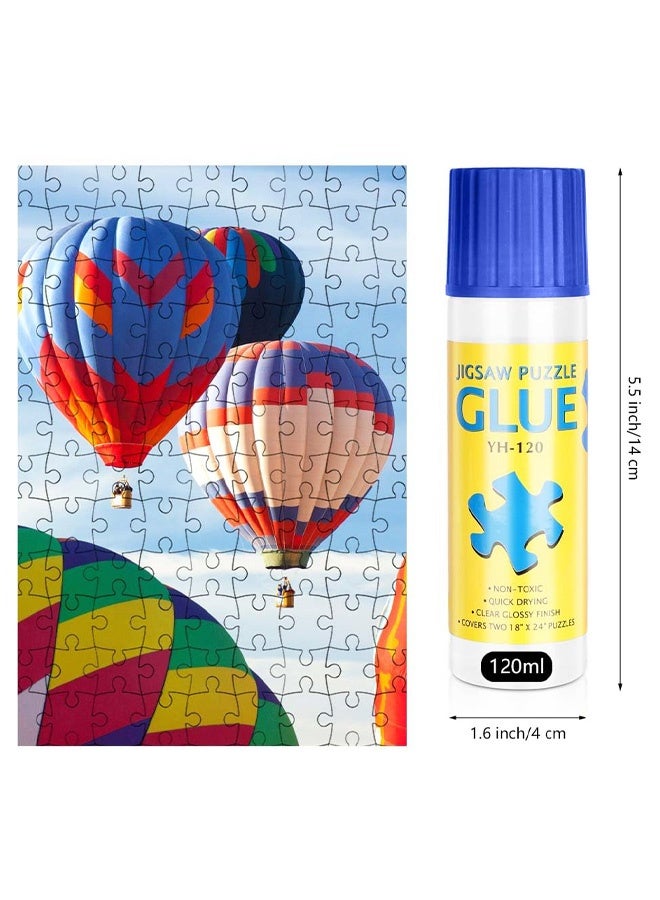 120ML Jigsaw Puzzle Glue Clear for Adults and Children, PVA Quick Dry, Non Toxic, Water Soluble, Anti Moisture, Puzzle Preserver Sealer for 2000 Pieces Puzzles - Image 2