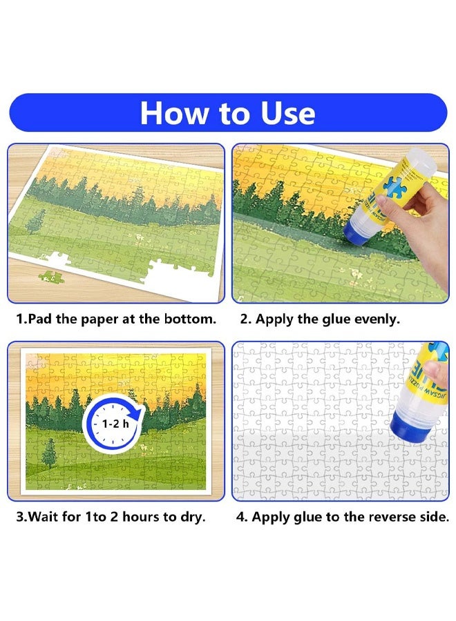 120ML Jigsaw Puzzle Glue Clear for Adults and Children, PVA Quick Dry, Non Toxic, Water Soluble, Anti Moisture, Puzzle Preserver Sealer for 2000 Pieces Puzzles - Image 5