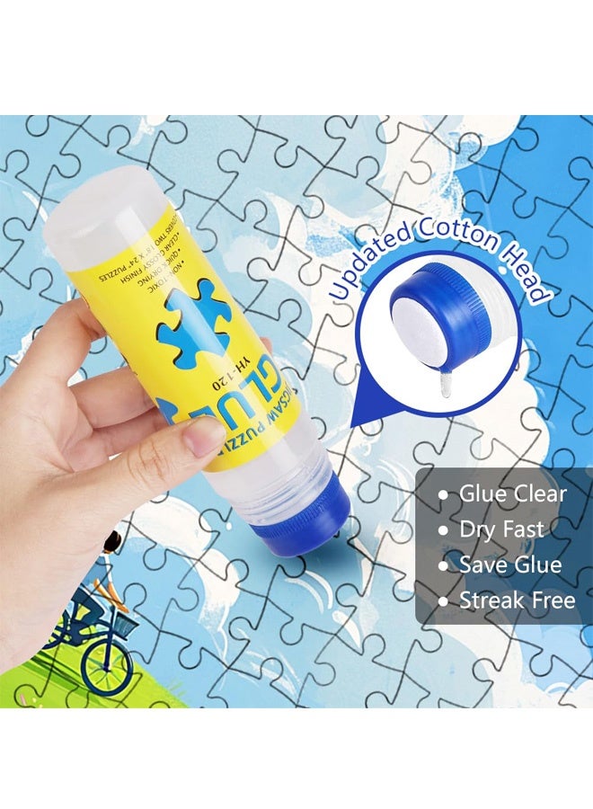120ML Jigsaw Puzzle Glue Clear for Adults and Children, PVA Quick Dry, Non Toxic, Water Soluble, Anti Moisture, Puzzle Preserver Sealer for 2000 Pieces Puzzles - Image 3