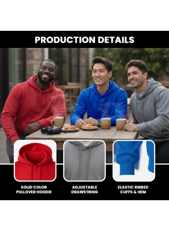 برينت شوب فور مي هوديي للرجال - بلوفر كلاسيكي بقلنسوة للرجال - هودي ناعم ومريح للارتداء اليومي، بدون سحاب، سويت شيرت دافئ وأنيق للخريف والشتاء - Image 5