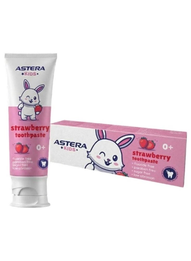 Children's toothpaste, strawberry flavor, fluoride-free, 65 ml