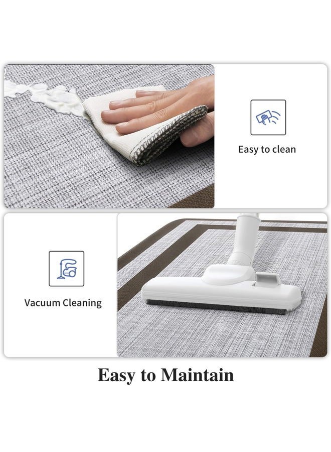 Mattitude Kitchen Mats Set of 2 Cushioned Anti-Fatigue Non-Skid Rug Sets Ergonomic Comfort Standing Mat for Kitchen, Floor, Office, Sink, Laundry,Chocolate - Image 4