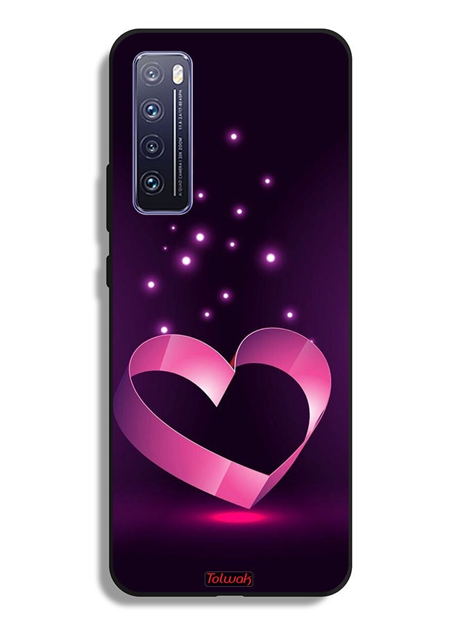 Tolwak Huawei nova 7 5G Protective Case Cover Heart Art - Image 2