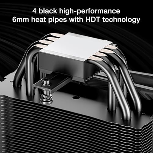 be quiet! Pure Rock 3 Black CPU Air Cooler | 4 High Performance 6mm Heat Pipes with HDT Technology | 120mm PWM Fan | AMD:AM4 AM5/Intel LGA 1700/1150/1151/1200 | Black | BK039 - Image 3