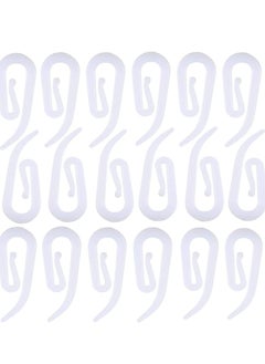 KASTWAVE Plastic Curtain Hooks for Window Curtain or Door Curtain, Plastic Curtain Header Tape Drapery Hooks 100Pack 2.8x1.2cm
