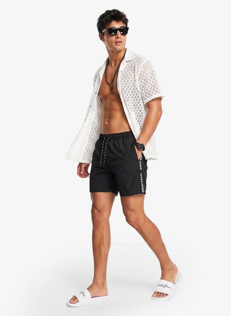 JACK & JONES Casual Drawstring Swim Shorts - Image 4
