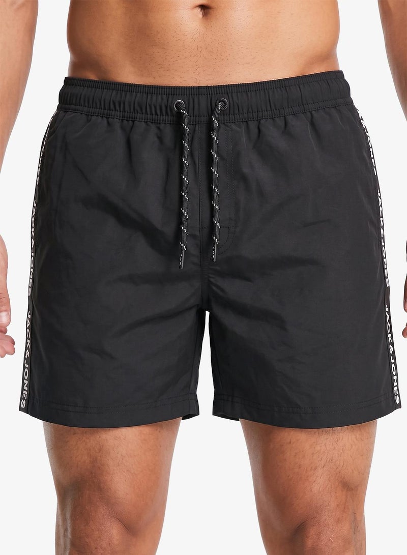 JACK & JONES Casual Drawstring Swim Shorts - Image 3