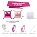 CEUQIESO 25 Pcs Hot Magenta Pink Checkered Mylar Double Sided Square Foil Balloons Wall Backdrop Metallic Balloon Tunnel Arch Garland Kit for Anniversary Bachelorette Birthday Engagement Party Decoration - Image 4