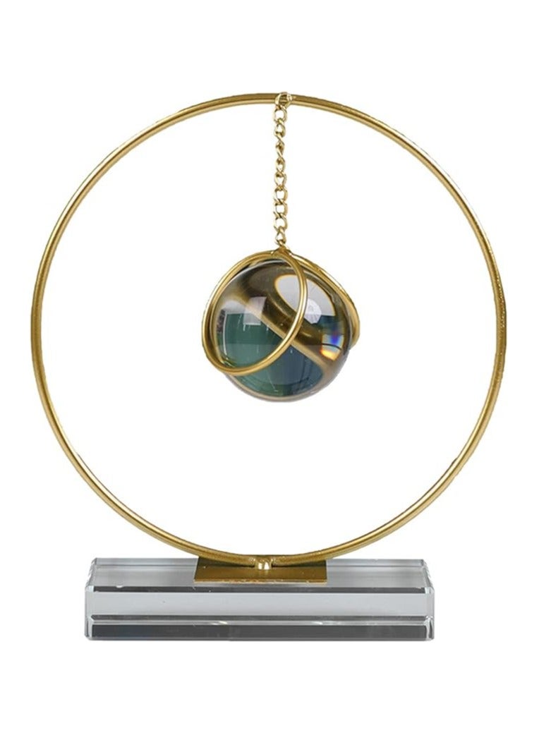 Exquisite design of circle crystal holder, exquisite imported product, high quality sturdy and durable metal plate, gold plated 