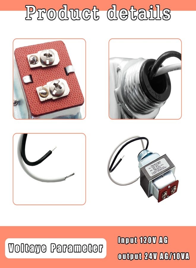 BTROVIA 4010 Transformer Fits for Aprilaire 400, 550, 550A, 558, 560, 560A, 568, 600 Humidifiers, 110V to 24V Transformer 10VA for Humidifier Controller Replace GP-LT240V420T - Image 4