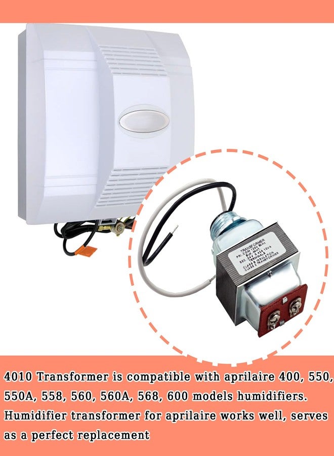 BTROVIA 4010 Transformer Fits for Aprilaire 400, 550, 550A, 558, 560, 560A, 568, 600 Humidifiers, 110V to 24V Transformer 10VA for Humidifier Controller Replace GP-LT240V420T - Image 3