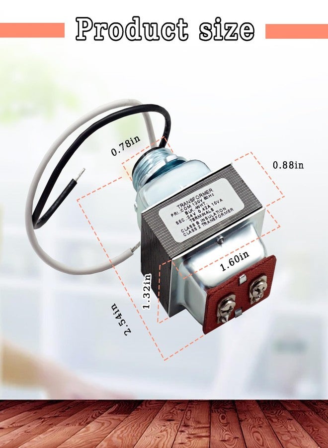 BTROVIA 4010 Transformer Fits for Aprilaire 400, 550, 550A, 558, 560, 560A, 568, 600 Humidifiers, 110V to 24V Transformer 10VA for Humidifier Controller Replace GP-LT240V420T - Image 2