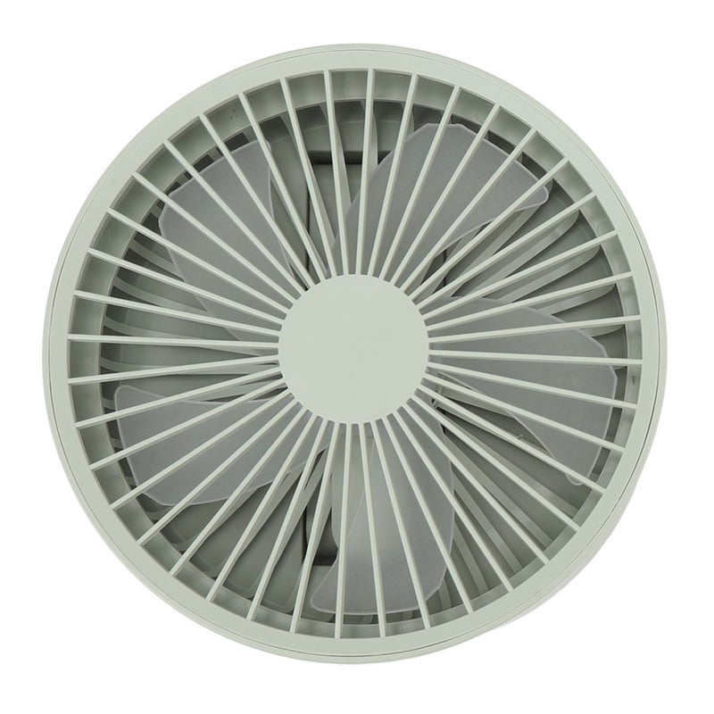 Foldable Desk Fan Greenish Gray Light Sound Strong Wind Oscillating Desktop Fan - Long Battery Life Portable Multifunctional Fan for Office Study Camping Long Car Rides - Image 1
