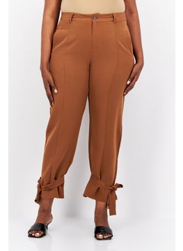 Women Plus Size  Co-Ord Ankle Tie Pants, Midnight Brown - pzsku/ZF559DE348405E991F6CEZ/45/_/1724350875/ee54c5f4-cf18-4af8-857c-b18401a11bfd