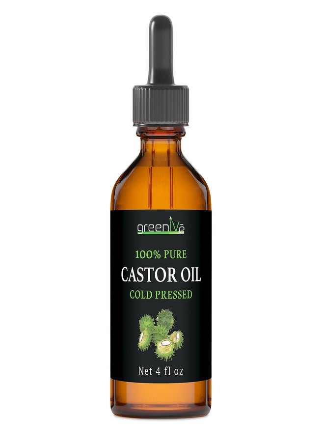 GreenIVe Castor Oil Organically Grown 100% Pure 4 fl oz Bottle Cold Pressed, Hexane Free, Eyelash and Eyebrow Growth Serum, Skin Moisturizer Detox and Wraps - Image 3