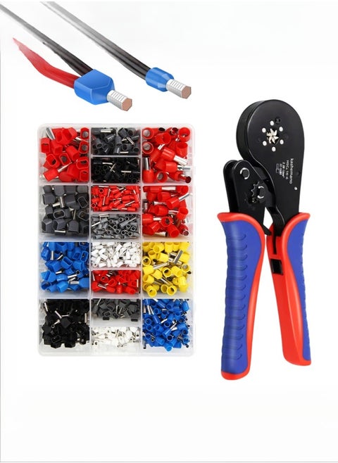 HSC8 16-6 0.08-16mm² Hexagonal Ratcheting Crimper 1200PC Dual Wire Terminal