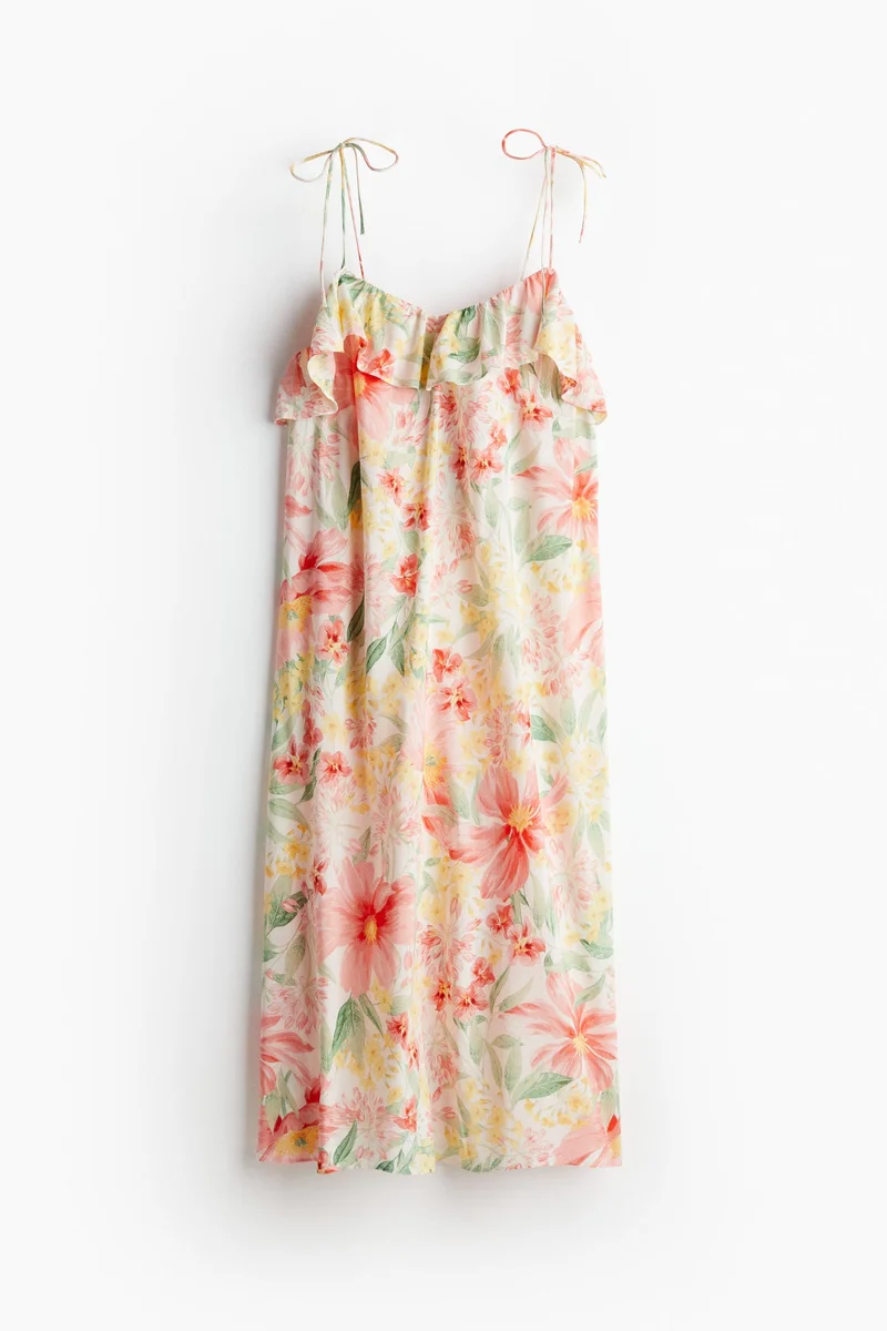 H&M Frill-Trimmed Strappy Dress