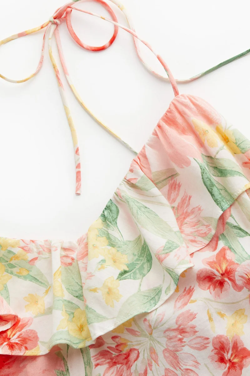 H&M Frill-Trimmed Strappy Dress