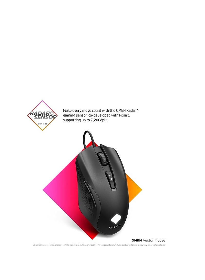 Vector Essential Gaming Mouse Black - Image 4