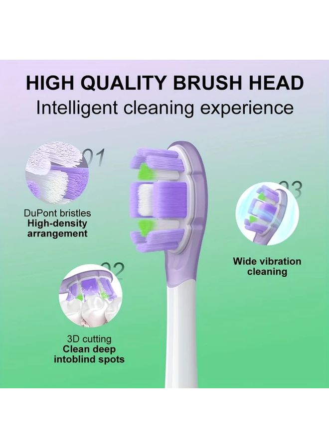 6 Pack Replacement Toothbrush Heads Compatible With Sonicare Medium Soft - Image 4
