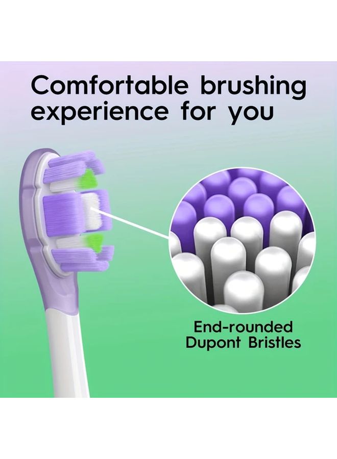 6 Pack Replacement Toothbrush Heads Compatible With Sonicare Medium Soft - Image 5