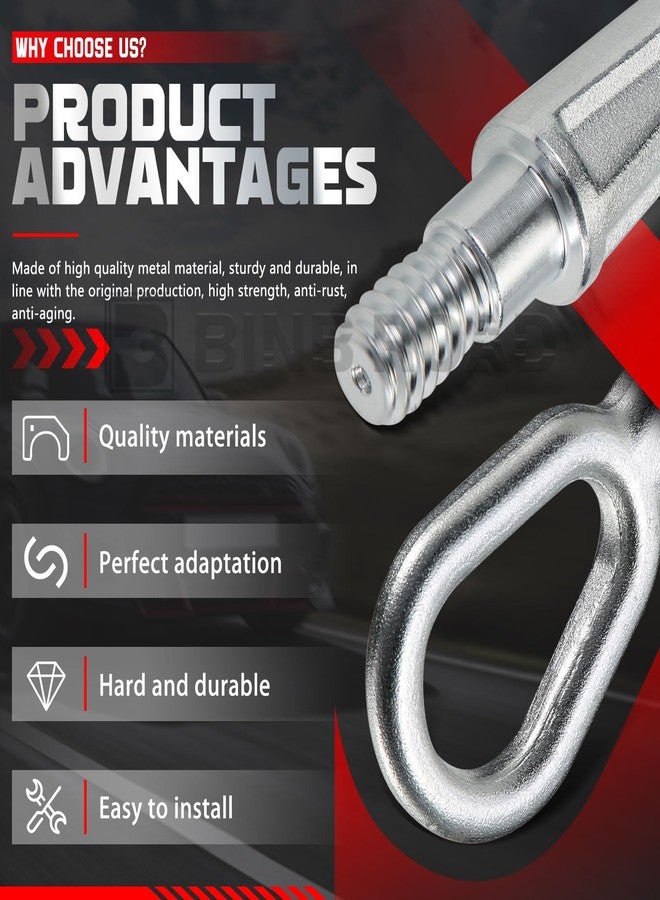 BINB ROAD Tow Hook Tow Eye 72157070643 51114336605 Compatible with BMW Mini R56 R57 R58 R59 128i 325i 328i 335i 528i 535i 650i M3 M5 M6 X3 X5 X6 Z4 - Image 4