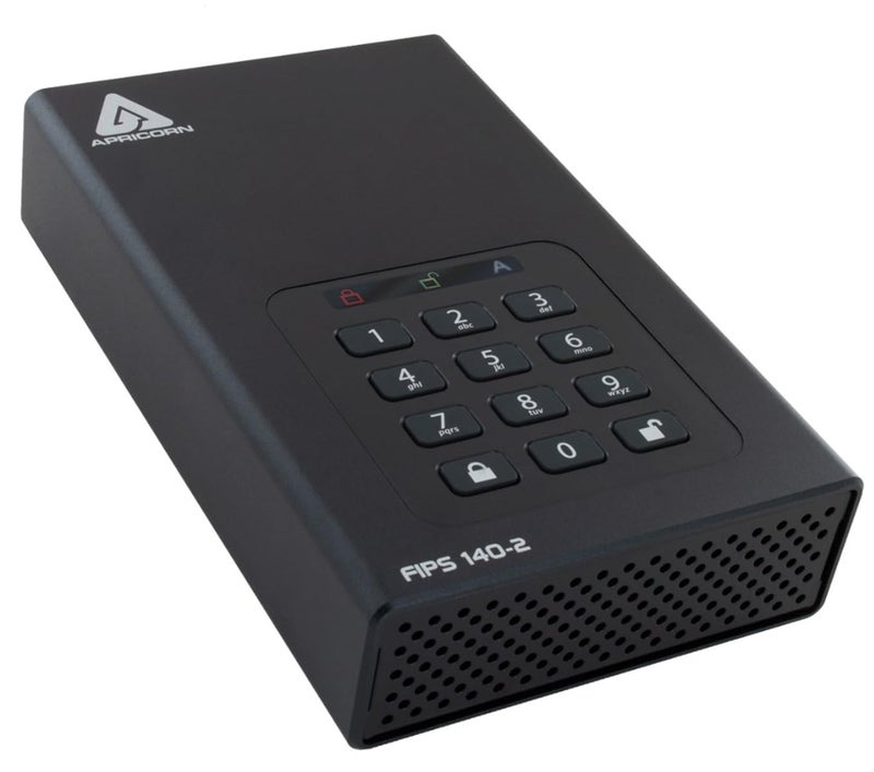 أبريكورن 8 تيرابايت أجيز ديسكتوب بادلوك معتمد FIPS 1402 محرك أقراص صلبة مشفر 256 بت ADT3PL256F8000