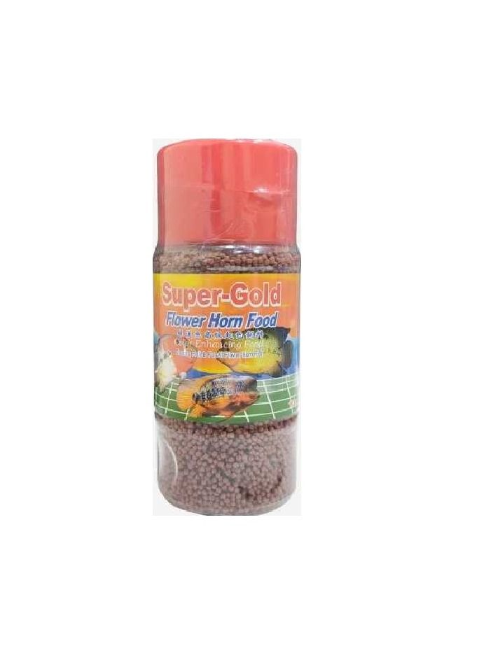 Atlas Lohan Super Gold Flower Horn Floating Pellet Fish Food 100g