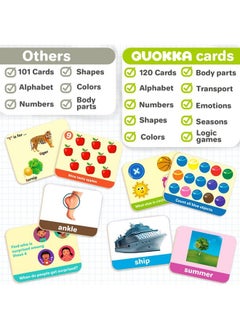 quokka Abc Learning Flash Cards For Toddlers 2 4 Years 120 Flashcards For Kids 1 2 In A Bag By Quokka Alphabet Numbers Letters Preschool Activities Ages 4 8 Speech Therapy Toys 1 3 5 Yo  - Image 3