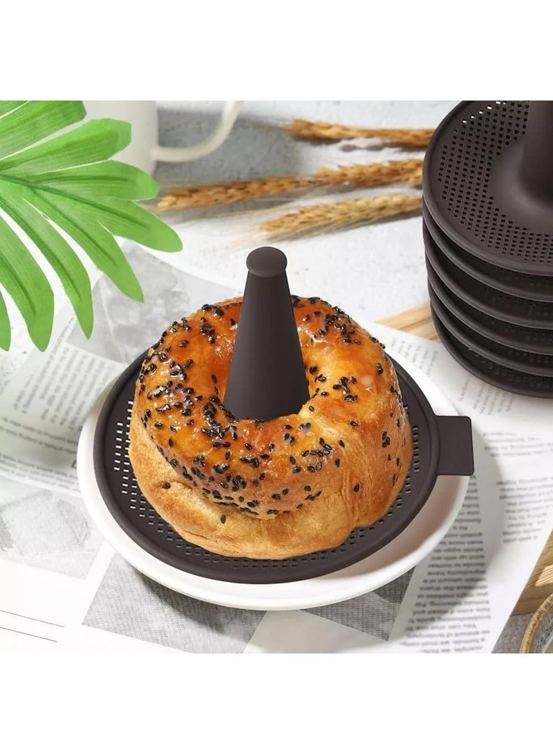 Mmmon 6 Pcs Donut Mold for Baking, Donut Pans Set, Pastry Molds for Bagel and Doughnut Cake Pans - Image 3