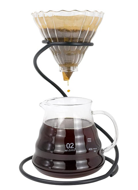 V60 Professional Drip Coffee Set 4 Pieces Set Coffee Machine Maker With Iron Base