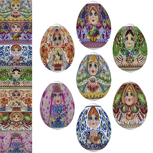 Diximus Thermo Heat Shrink Sleeve Decoration Easter Egg Wraps Pysanka Pysanky Matryoshka - Image 1